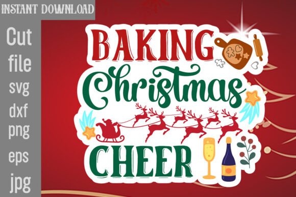 Baking Christmas Cheer SVG Cut File