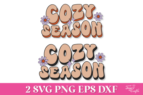Cozy Season Retro SVG Quote