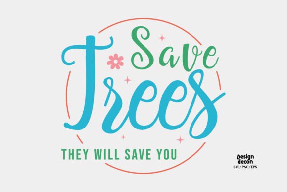 Earth Day Tree Quote Retro SVG