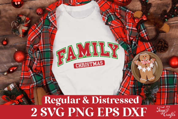 Family Christmas Varsity SVG Quote