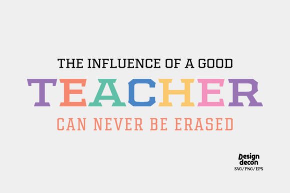Good Teacher Quote Retro SVG