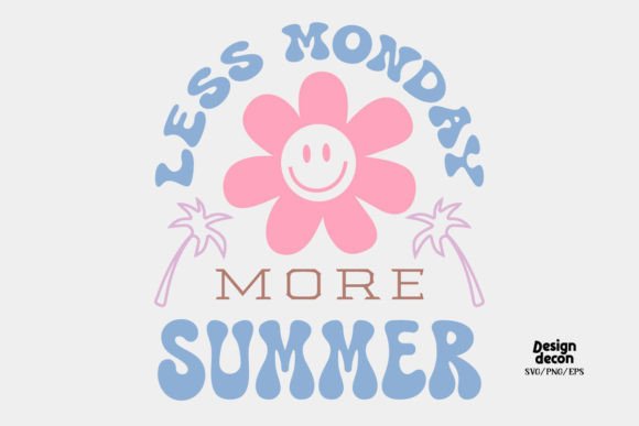 Summer Funny Monday Quote Retro SVG